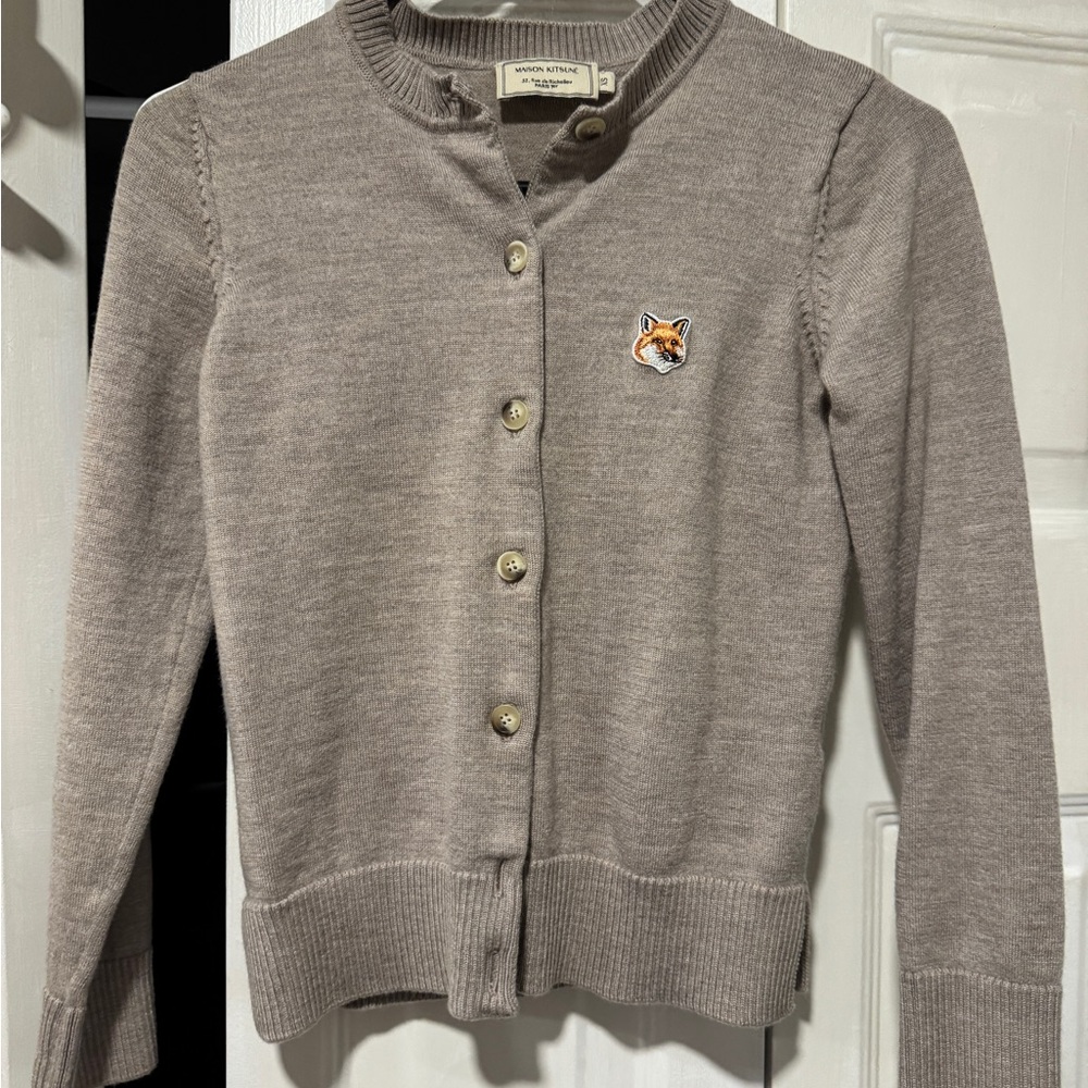 Maison Kitsune Cardigan with Fox Patch